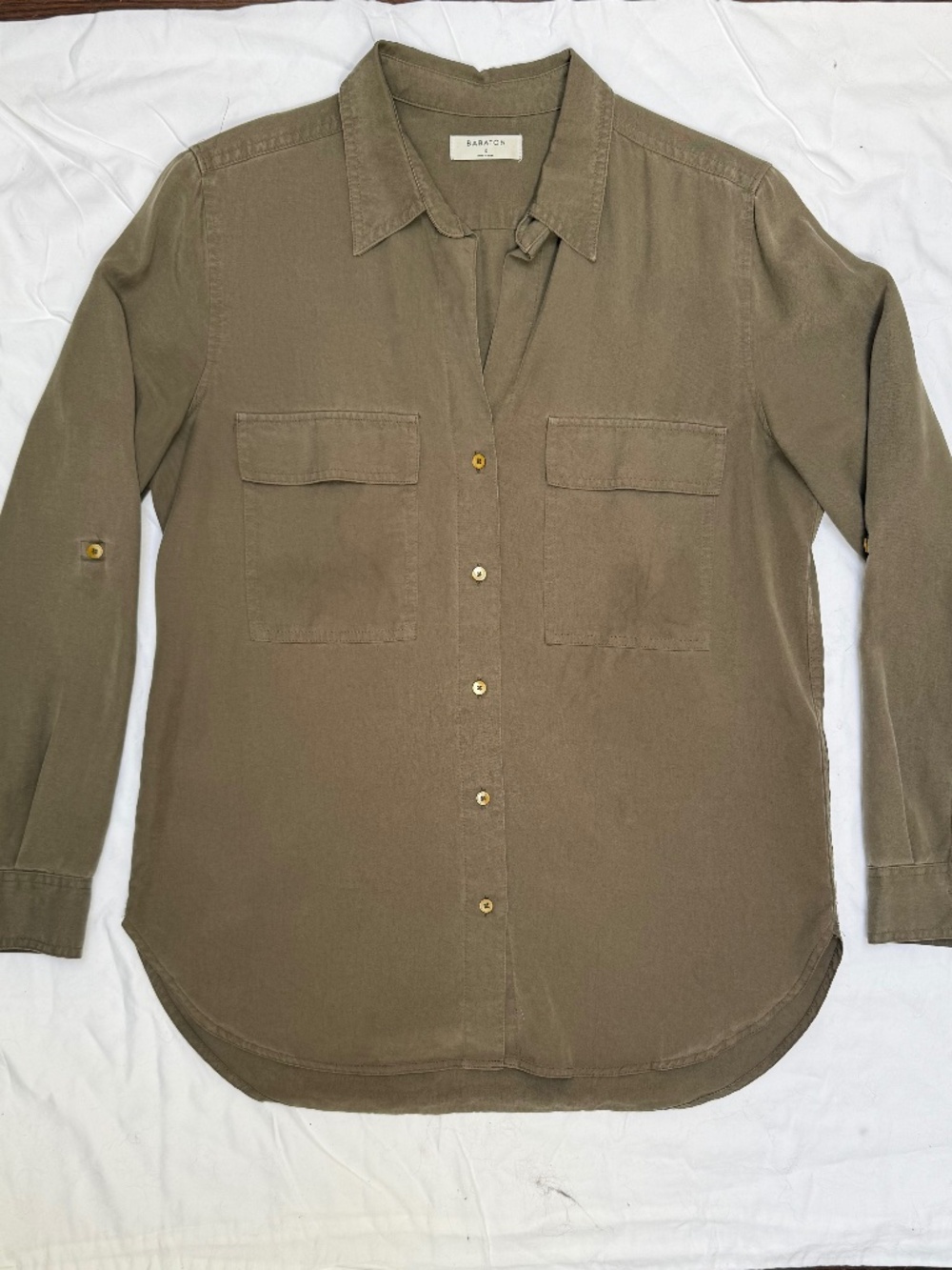 Aritzia Babaton Utility button-up longsleeve shirt